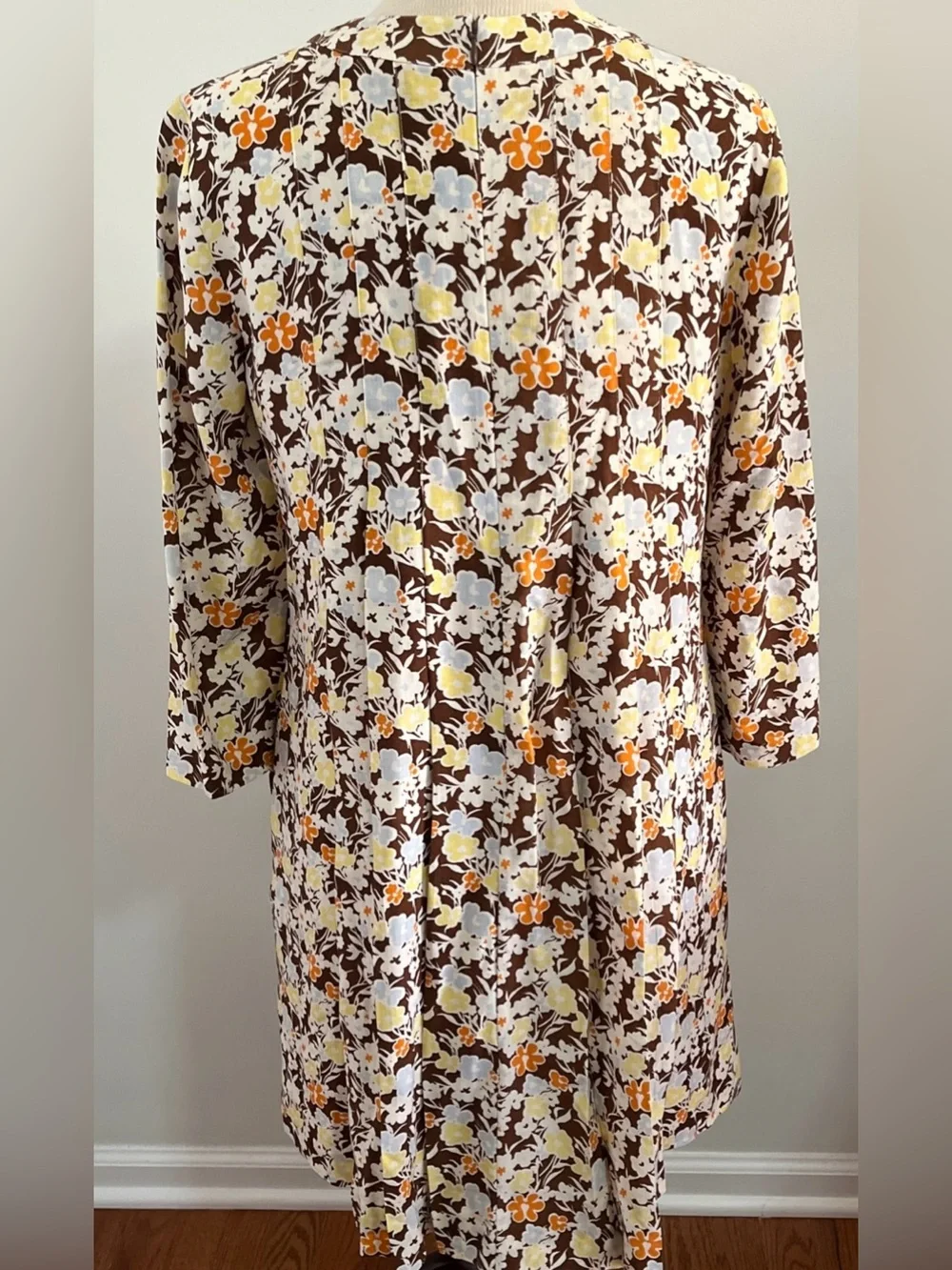 Tory Burch Challis Reverie Floral Pleated Dress